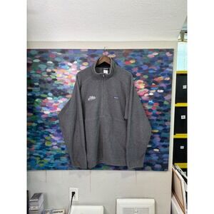 Patagonia Fleece Pullover Sweatshirt Gray Maine Patch Men's XXL